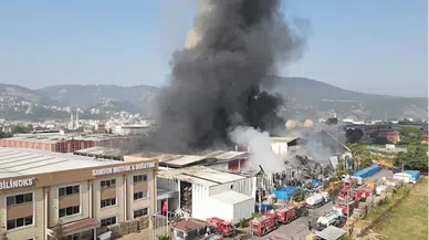 GÜNCELLEME - Samsun'da iki fabrikada etkili olan yangın söndürülmeye çalışılıyor