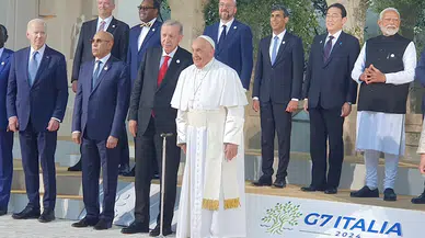 Cumhurbaşkanı Erdoğan, İtalya’da aile fotoğrafı çekimine katıldı