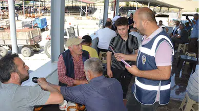 Havza'da polisten kurban pazarında sahte para ve dolandırıcılık uyarısı