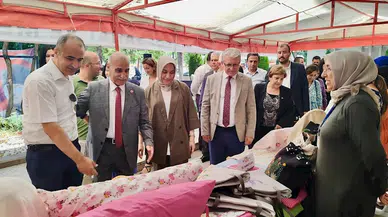 El emeği ürünler vatandaşların beğenisine sunuldu