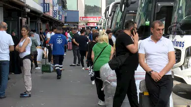 İstanbul-Büyük İstanbul Otogarı'nda bayram yoğunluğu