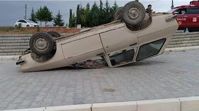 Amasya'da otomobilin devrildiği kazada 5 kişi yaralandı