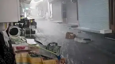 Ankara'da dolu ve sağanak etkili oldu (2)