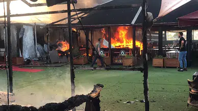 Konya'da restoranda yangın