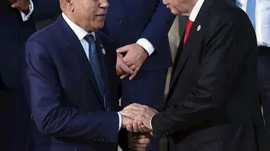 Cumhurbaşkanı Erdoğan, G7 Zirvesi'nde aile fotoğrafı çekimine katıldı