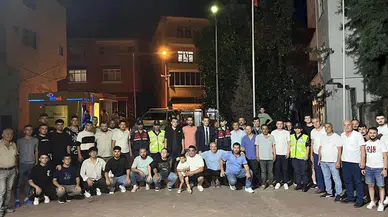 Karabük'te kavga ihbarına giden jandarmaya meşaleli sürpriz kutlama