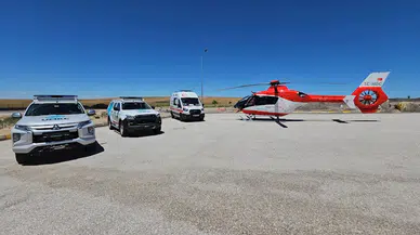 Sağlık Bakanlığı'ndan geçiş güzergahında ambulans helikopterli önlem 