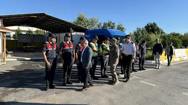 Çorum Valisi Dağlı, Samsun-Ankara kara yolunda trafik denetimi yaptı: