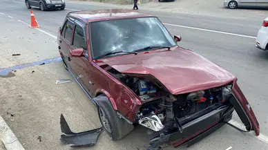 Bolu'da kazazede yeni doğum yapmış anne ile bebeği tedbiren hastaneye kaldırıldı