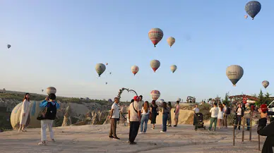 Kapadokya'yı 5 ayda 1 milyon 660 bin turist ziyaret etti