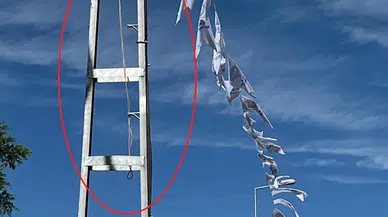 Kurban pazarında zabıta ile tartışıp kendini astı, çevredekiler kurtardı