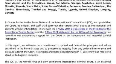 Yüze yakın ülkeden ortak mektup: Uluslararası Ceza Mahkemesi’ne baskı yapmayın