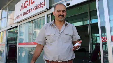 Malatya'da acemi kasaplar hastaneye koştu