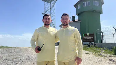 İkizler, orman yangınlarına karşı omuz omuza nöbette