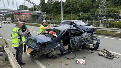 Rize'de otomobilin bariyerlere çarptığı kazada 3 kişi öldü, 2 kişi yaralandı