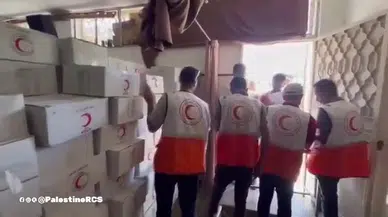 Filistin Kızılayı,Türk Kızılayı desteğiyle Gazzeli 4 bin 116 aileye hijyen kiti dağıttı