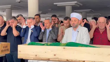 Kazada ölen anne ve 2 çocuğu, son yolculuklarına uğurlandı