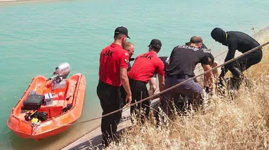 Serinlemek için girdiği sulama kanalında kayboldu (2)