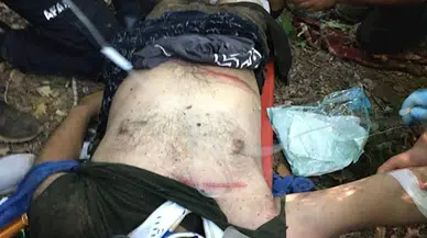 Traktörüyle 25 metre yuvarlanan sürücüyü ekipler kurtardı