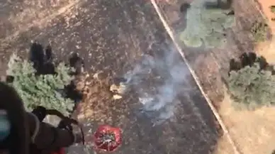 Bodrum'da ot yangını (2)