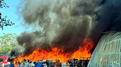 Tekirdağ’da fabrika yangını