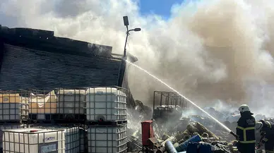 Tekirdağ'da fabrika yangını (2)