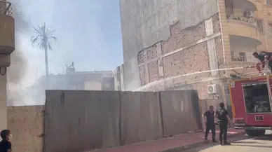 Mardin’de boş arazide ot yangını