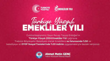 Trabzon Büyükşehir Belediyesi'nden Emeklilere Büyük Müjde: Su Faturasında ve Sosyal Tesislerde İndirim!