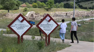 Bayramda Karabük'teki antik kenti ziyaret edenler tarihle iç içe vakit geçirdi