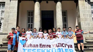 Minik kalplere Trabzonspor formalı bayram jesti