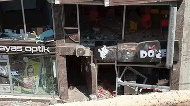 Hatay'da 2 katlı binada patlama; ev ve iş yerleri hasar gördü