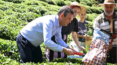 CHP Genel Başkanı Özgür Özel, Rize'deki "Çay Mitingi"nde konuştu: