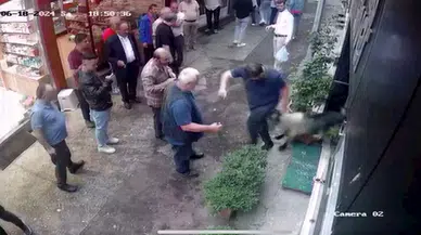 Kaçan kurbanlık keçinin gümüşçüye girme anı kamerada