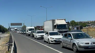 Tekirdağ'dan İstanbul yönüne araç yoğunluğu