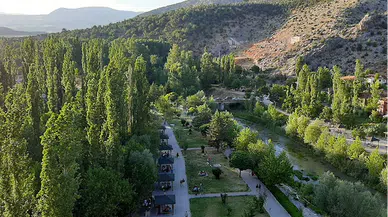 Çorum'da İncesu Kanyonu, bayram tatilinde ziyaretçilerin uğrak noktası oldu