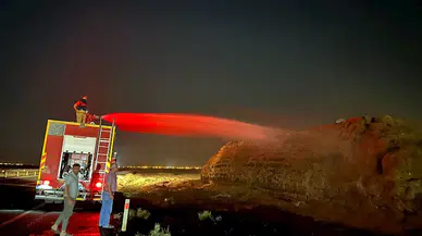 Mardin'de tonlarca saman balyası küle döndü