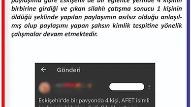 Eskişehir Emniyet Müdürlüğü, 'eğlence mekanında cinayet' iddiasını yalanladı