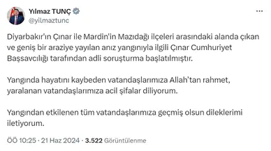 Diyarbakır ve Mardin’de 5 kişinin öldüğü anız yangınına ilişkin soruşturma başlatıldı