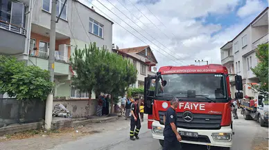 Samsun'da çatı katında çıkan yangın söndürüldü