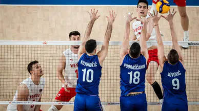 A Milli Erkek Voleybol Takımı, Sırbistan'a 3-1 mağlup oldu