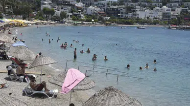 Bodrum’da bayram tatilinin 7'nci gününde de sahillerde yoğunluk
