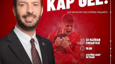 Ceyhan'da milli maç heyecanı dev ekranda yaşanacak