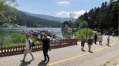 Hafta sonunu doğada geçirmek isteyenler Gölcük'ü tercih etti