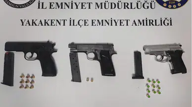 Samsun'da düğünde havaya ateş açan 3 zanlı yakalandı