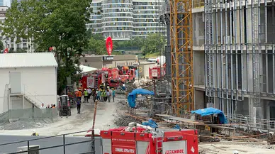 İstanbul - Ataşehir’de inşaatta yangın; D-100 Karayolu’nu duman kapladı