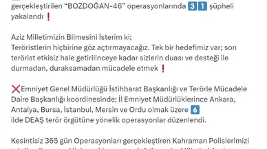 6 ilde DEAŞ terör örgütüne operasyon; 31 gözaltı