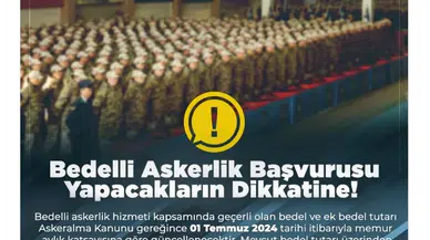 MSB'den 'bedelli askerlik' açıklaması