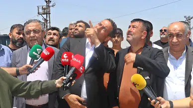 CHP heyeti, Mardin ve Diyarbakır sınırındaki yangın bölgesinde