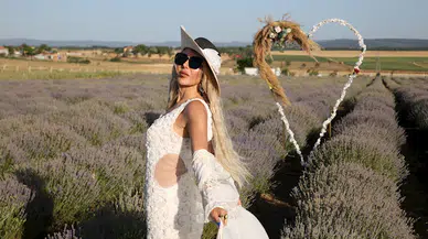 Edirne’deki lavanta tarlaları bayram tatilinde ziyaretçilerini ağırladı 