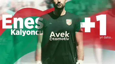 Karşıyaka'da kaleci Enes de uzattı